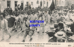 59 Fêtes Commémoratives Bataille Denain 29 Juillet 1912 Musique Des Mineurs Fanfare Mine Mineur CPA - Denain