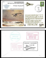 1051 Concorde Lettre Aviation Airmail Cover Luftpost Canada New York London 19/10/1981 - Concorde