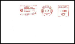 0983 Lettre Airbus Aviation Premier Vol (Airmail Cover First Flight Luftpost) Flamme Allemande (germany) 3/3/1975  - Avions