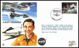 0828 Lettre Aviation Airmail Cover Luftpost Jersey Scott Crossfield 9/6/1984 - Flugzeuge