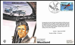 0825 Lettre Aviation Airmail Cover Luftpost Jersey Ron Gellatly 28/7/1979 - Flugzeuge