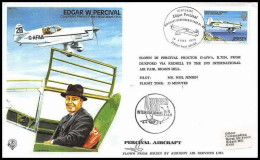 0824 Lettre Aviation Airmail Cover Luftpost Jersey Percival 10/6/1979  - Flugzeuge