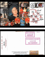 0807 Lettre Aviation Airmail Cover Luftpost Signé Signed Saint Helena Queen Mother's Century 4/8/2000 - Familles Royales