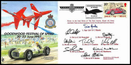 0803 Voiture (Cars) Lettre (cover) Signé (signed) Isle Of Man Goodwood Festival Of Speed 20/6/1997 - Voitures