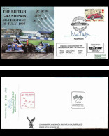 0802 Voiture (Cars) Lettre (cover) Signé (signed) Isle Of Man Bristish Grand Prix Silverstone 16/7/1995 Ferrari - Voitures