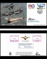 0794 Lettre Aviation Airmail Cover Luftpost Signé Signed Gibraltar 80 Th Anniversay Of The Royal Air Force 1/4/1998 - Flugzeuge