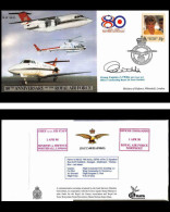 0787 Lettre Aviation Airmail Cover Luftpost Signé Autograph Ascension Islands Royal Air Force 1998 Helicoptère - Flugzeuge