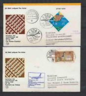 0781 Lettre Airbus Aviation Premier Vol (Airmail Cover First Flight Luftpost) Frankfort Las Palmas 5/11/1978 + Retour  - Flugzeuge