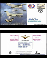 0781 Lettre Airmail Cover Luftpost Signé Signed Ascension Islands 80 Th Anniversay Of The Royal Air Force 1/4/1998  - Flugzeuge