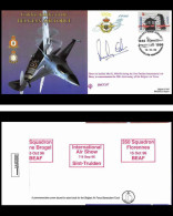 0770 Lettre Aviation Airmail Cover Luftpost Signé Signed Belgique Golden Jubilee Of The Belgian Air Force 15/10/1996 - Flugzeuge