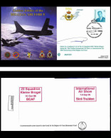 0766 Lettre Aviation Airmail Cover Luftpost Signé Signed Belgique Golden Jubilee Of The Belgian Air Force 15/10/1996 - Vliegtuigen