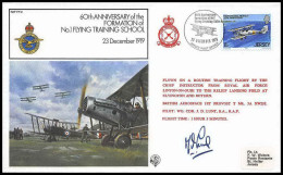 0765 Lettre Aviation Airmail Cover Luftpost Signé Signed Jersey Formation Of The Flying Training Scholl 23/12/1979 - Vliegtuigen