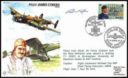 0755 Lettre Aviation Airmail Cover Luftpost Signé Signed Jersey James Cordes 3/5/1983 - Flugzeuge
