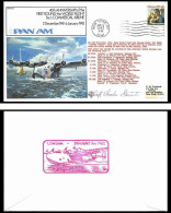 0729 Lettre Aviation Airmail Cover Luftpost Signé Signed Usa First Round The World Flight Pan Am 6/1/1982 - Flugzeuge