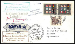 0700 Poste Aérienne Schwab - Allemagne (germany) 6/5/1967 - Vliegtuigen