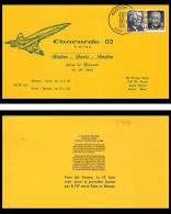 0368 Concorde Boston Paris 17/06/1974 Lettre Premier Vol First Flight Airmail Cover Luftpost - Concorde