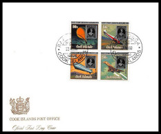 0312 Concorde Cook Island 22/8/1980 Fdc (premier Jour) Lettre Poste Aérienne Airmail Cover Luftpost - Concorde
