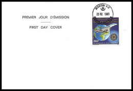 0309 Concorde Rotary Comores (Comoros) 23/2/1980 Fdc (premier Jour) Poste Aérienne Airmail Cover Luftpost - Concorde