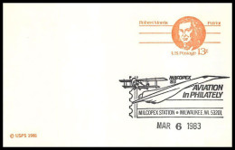 0302 Concorde Usa 6/03/1983 Milcopex Station Aviation Entier Postal Stationery Poste Aérienne Airmail Luftpost - Concorde