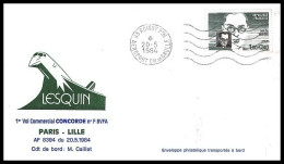 0269 Concorde Lille Paris 20/5/1984 Lettre Premier Vol First Flight Airmail Cover Luftpost - Concorde