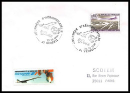 0222 Concorde France N°1787 Verfeil + Vignette Présidentiel 1976 Lettre Poste Aérienne Airmail Cover Luftpost - Concorde