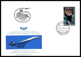 0218 Concorde Genève Suisse (Swiss) SUISSE 24/6/1976 Lettre Poste Aérienne Airmail Cover Luftpost - Concorde