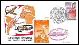 0014 Concorde Exposition Nationale Toulouse 1973 Lettre Poste Aérienne Airmail Cover Luftpost - Concorde
