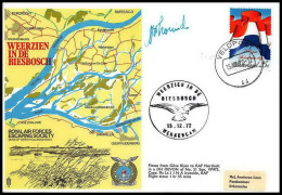 1197 Lettre Airmail Cover Pays-Bas (Netherlands) Weerzien In De Biesbosch 1972 Signé (signed) Pilots - Flugzeuge