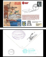 1204 Lettre Airmail Cover Suède (Sweden) Fly Till Sverige 1974 Signé (signed) Pilots - Flugzeuge