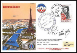 1200 Lettre Airmail Cover Retour En France évadés De Guerre 1973 Signé (signed) Pilots - Flugzeuge