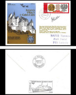 1192 Lettre Airmail Cover Allemagne (germany DDR) Colditz Castle 1971Signé (signed) Pilots - Avions