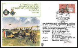 1111 Lettre Airmail War Cover Allemagne (germany Bund) Kohln Folkenstone 1979 - Airplanes