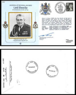1090 Lettre Airmail War Cover Grande Bretagne Great Britain Lord Elworthy 1987 Signé (signed) - Flugzeuge