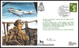 1089 Lettre Airmail War Cover Grande Bretagne Great Britain Jeffrey Quill Signé (signed) - Flugzeuge