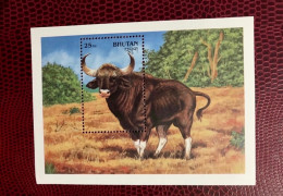 BHOUTAN 1990 1 Bloc Neuf  MNH ** Mi Bl 284 Mamíferos Mammals Säugetiere Mammiferi Mammifère  BHUTAN - Wild