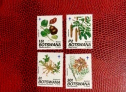 BOTSWANA 1991 4v Neuf MNH ** Mi 501 / 504 YT 649 / 652 Noël CHRISTMAS 1991 Seed Pods Set - Other & Unclassified