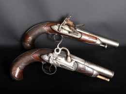 Two Original Spanish Patilla Miquelet Pistols - Decorative Weapons