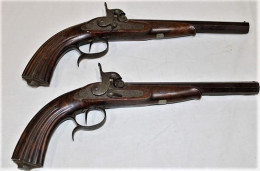 Fabulous Pair Of Signed Johann Adam Kuchenruter Of Regeusburg Precession Dueling Pistols - Decorative Weapons