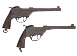 2 Rare Bavarian Werder 1869 Pistols - Decorative Weapons