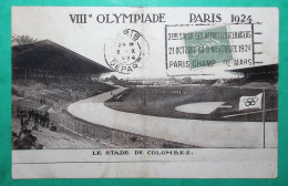 N°130 SEMEUSE RARE CARTE POSTALE POST CARD JEUX OLYMPIQUES OLYMPIC GAMES PARIS 1924 STADE DE COLOMBES FRANCE - Olympische Spiele