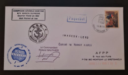 Marion Dufresne,  Carte Signée Par Le Commandant. - Boten