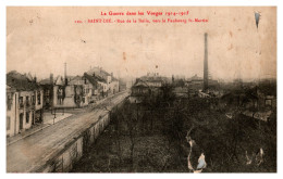La Guerre De 1914 Dans Les Vosges - Saint-Dié - Rue De La Bolle Vers Le Faubourg Saint-Martin - Saint Die