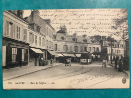 76/ Sanvic Place De L’église Cachet Militaire Au Verso - Sonstige & Ohne Zuordnung