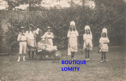 14 Langrune Carte Photo Photographie 1912 CPA Déguisement Déguisements Char Enfant Vendu Famille Gorisse - Autres & Non Classés