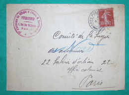 N°138 SEMEUSE ARMY POST POSTE ANGLAISE SOCIETE D'ASSISTANCE REFUGIES ET EVACUES DE MEURTHE ET MOSELLE 1916 WW1 FRANCE - WW I