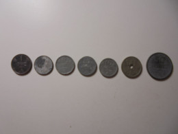 7 Norwegen Münzen 1922-1945: 1 Öre 1942, 10 Öre ? , 2x10 Ör - Norvège