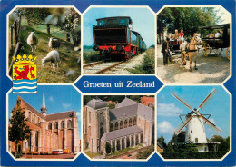 Netherlands Zeeland Train Windmill - Autres & Non Classés