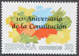 España Spain 1988  Constitución Española  Mi 2863  Yv 2596  Edi 2982  Nuevo New MNH ** - Unused Stamps