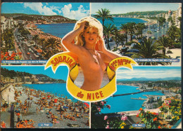 °°° 31247 - FRANCE - 06 - SOURIRE DE NICE - VUES - 1984 With Stamps °°° - Mehransichten, Panoramakarten