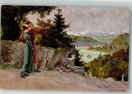 39741841 - Frau Paar Landschaft Verlag Wolff Nr.1275 - Borrmeister, R.